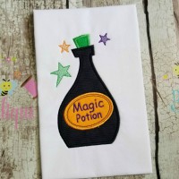 Magic Potion Bottle Machine Applique Design